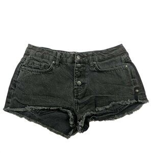 Forever 21 Denim Booty Shorts 26 Charcoal Wash